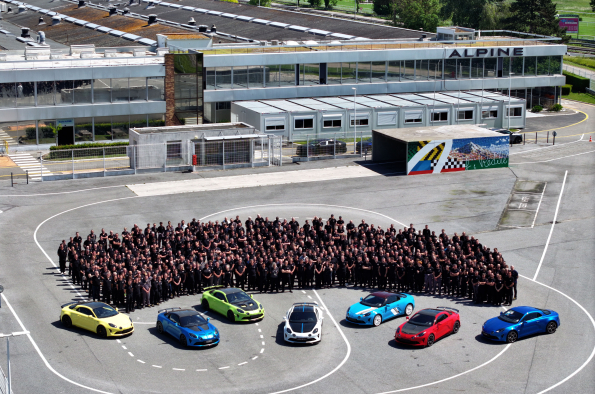 OVER 35,000 ALPINE A110 PRODUCED AT THE ALPINE DIEPPE FACTORY WHICH IS GEARING UP TO WELCOME THE 3RD GENERATION