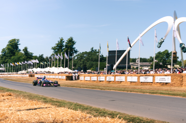 Alpine A110 FUTURE conquers Goodwood Hill on global debut