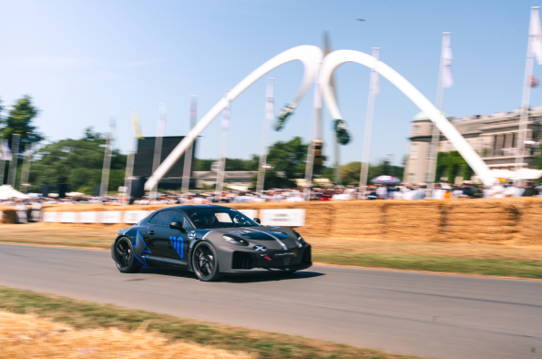 ALPINE A110 FUTURE CONQUERS GOODWOOD HILL ON GLOBAL DEBUT