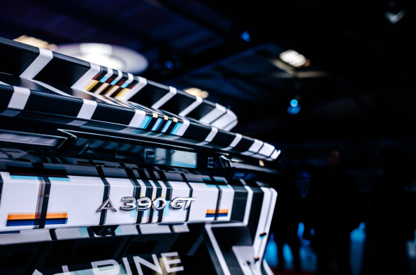 Alpine A390 ‘Array’ art car by Trevor Jackson unveiled at Goodwood Revival