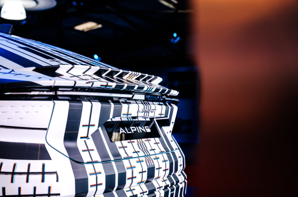 Alpine A390 ‘Array’ art car by Trevor Jackson unveiled at Goodwood Revival